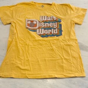 Disney Yellow Walt Disney World Short Sleeve Tee